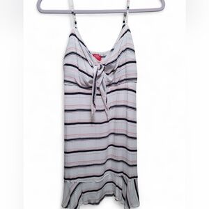 Guess Pink and Navy Striped Dress